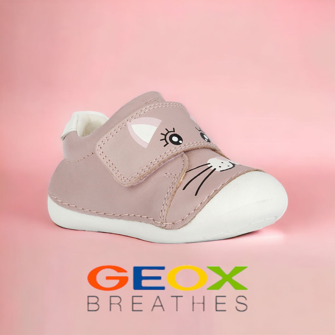 Geox Tutim pink pre walker cat