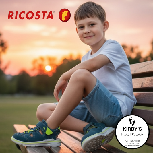 Ricosta Byron closed sandal - petrol - water friendly - Kirbys Footwear Ltd