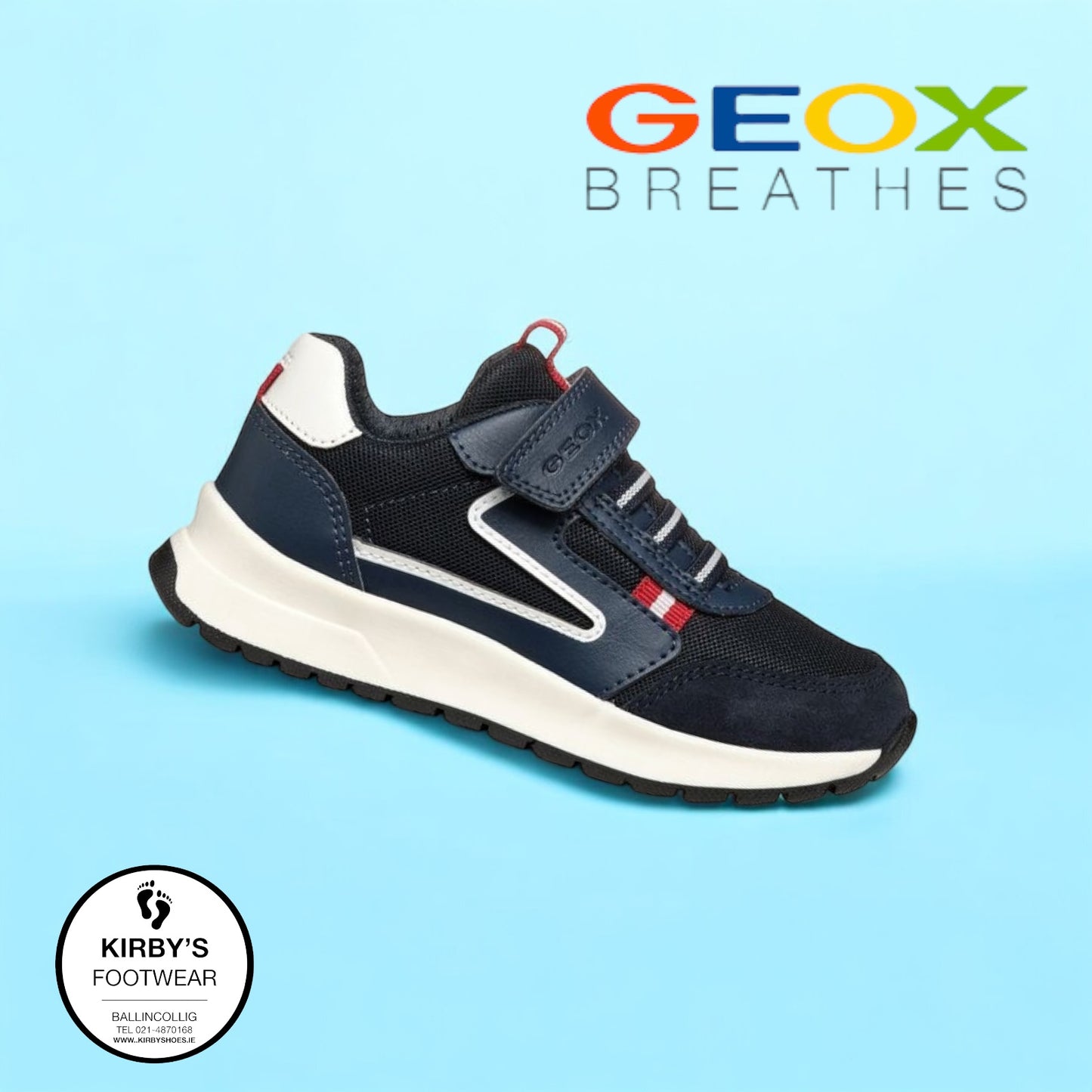 Geox Briezee navy red