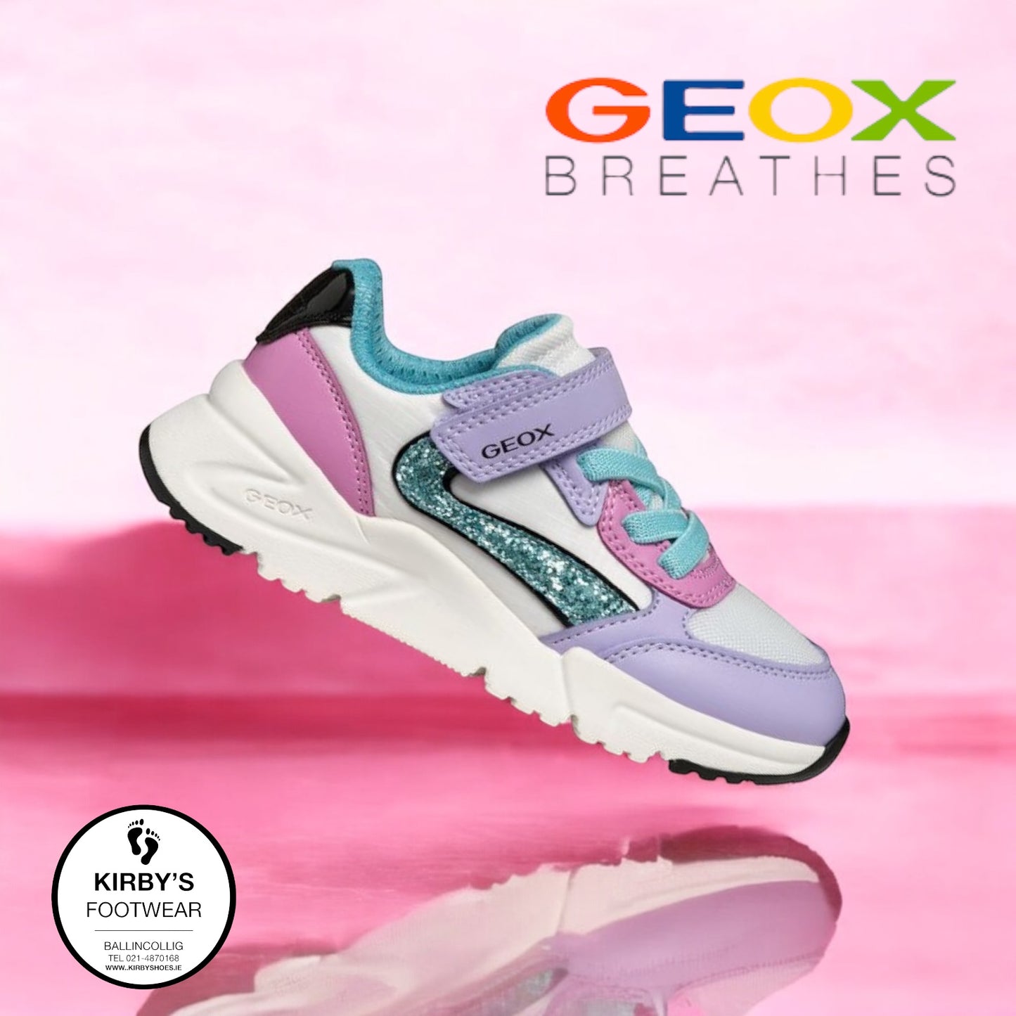 Geox Loftus trainer lilac