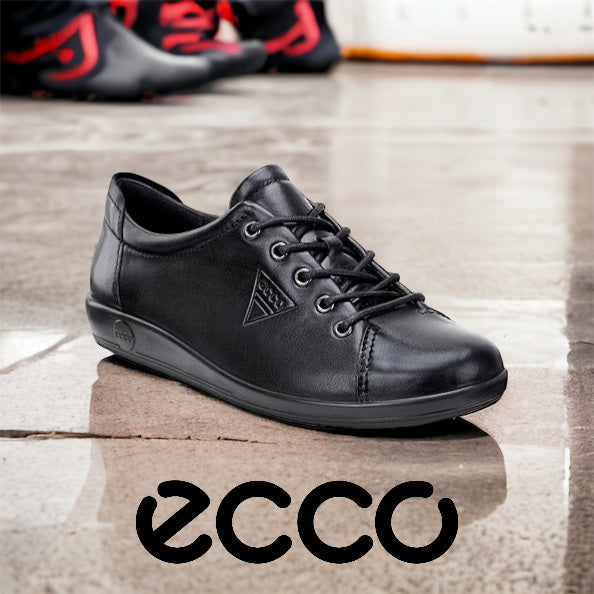 Ecco Soft 2.0 black leather - Kirbys Footwear Ltd