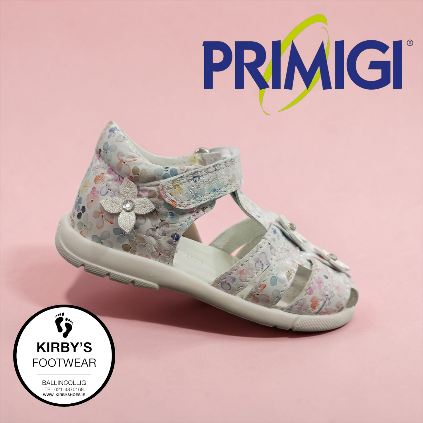 Primigi sandal white floral - 1412422 - Kirbys Footwear Ltd