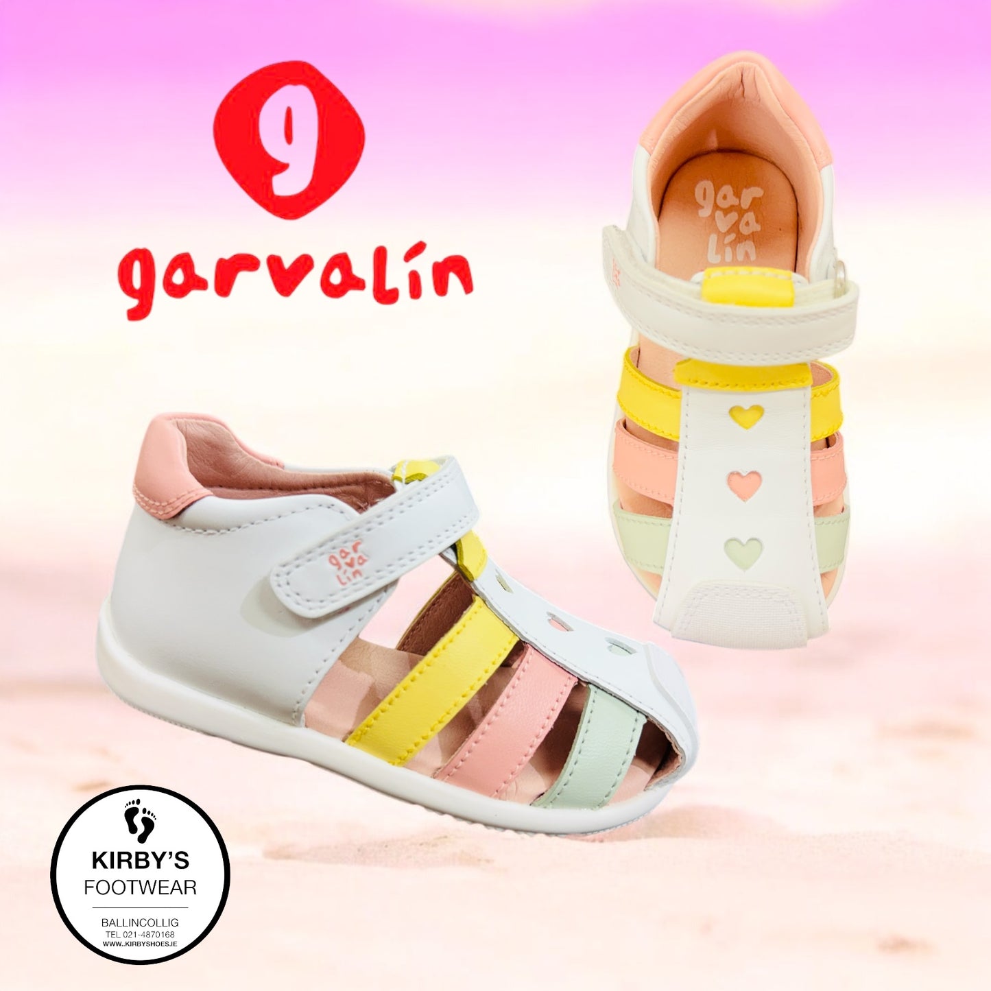 Garvalin white sandal - 252303