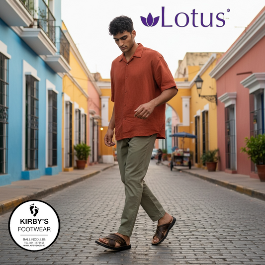 Lotus Mikey mule brown - Kirbys Footwear Ltd