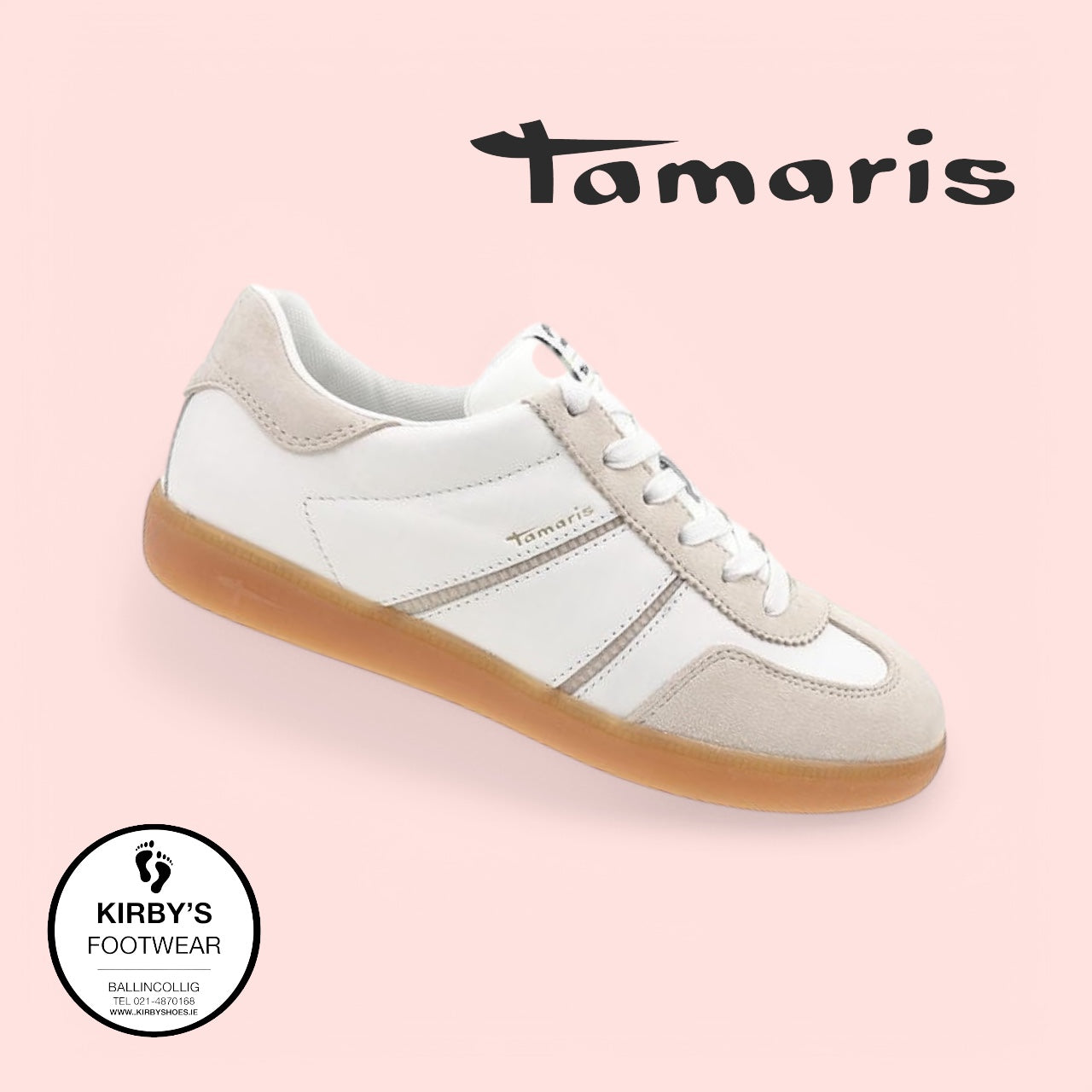 Tamaris trainer 23624 white beige