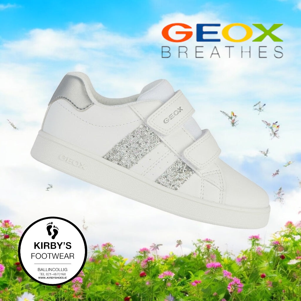 Geox eclyper white silver