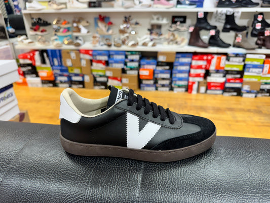Victoria trainer black white - Kirbys Footwear Ltd