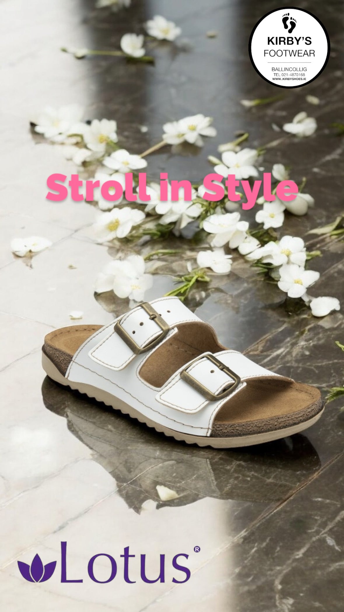 Lotus Trento mule - White