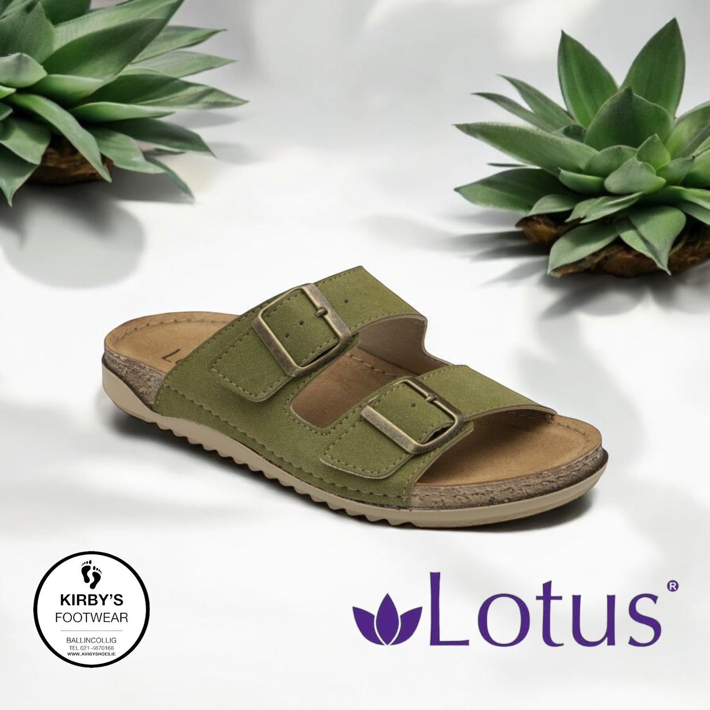 Lotus Trento mule - green