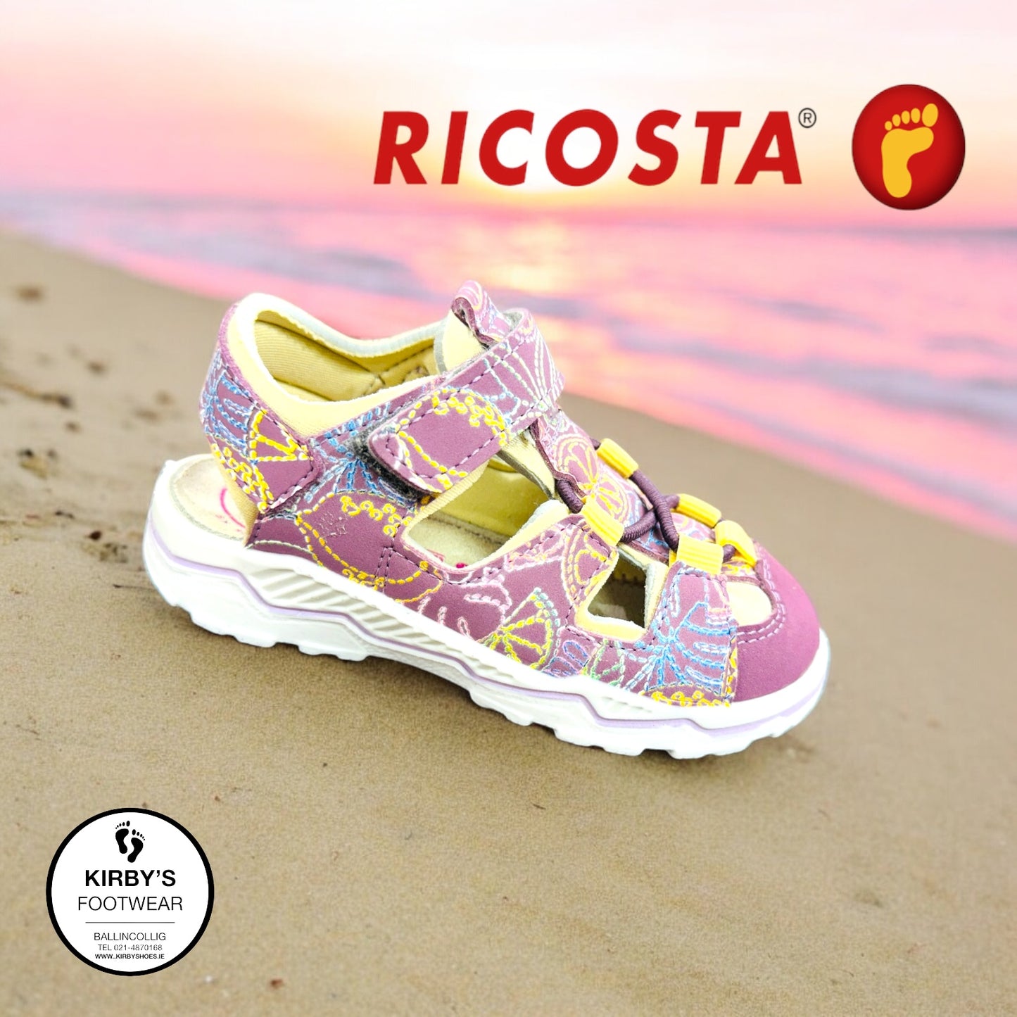 Ricosta Gery - purple - closed sandal