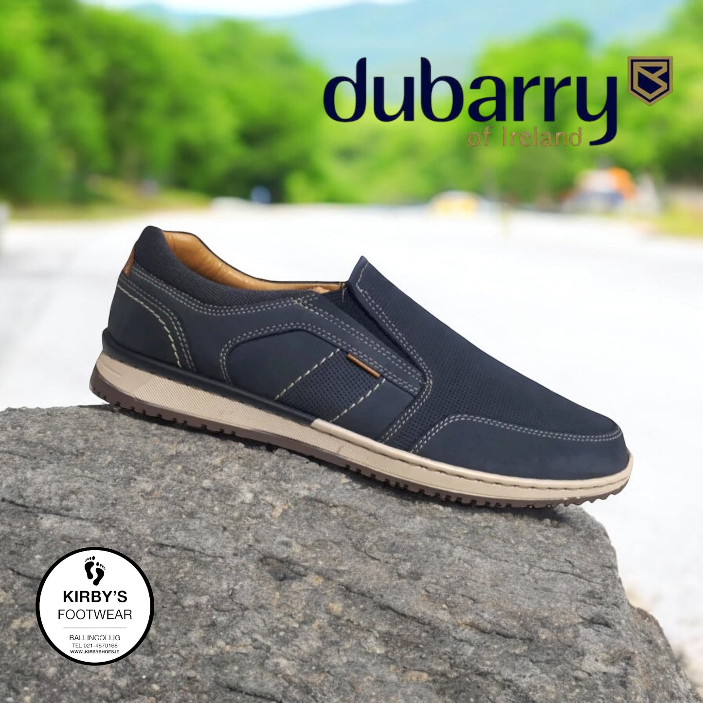 Dubarry Bateman navy slip on
