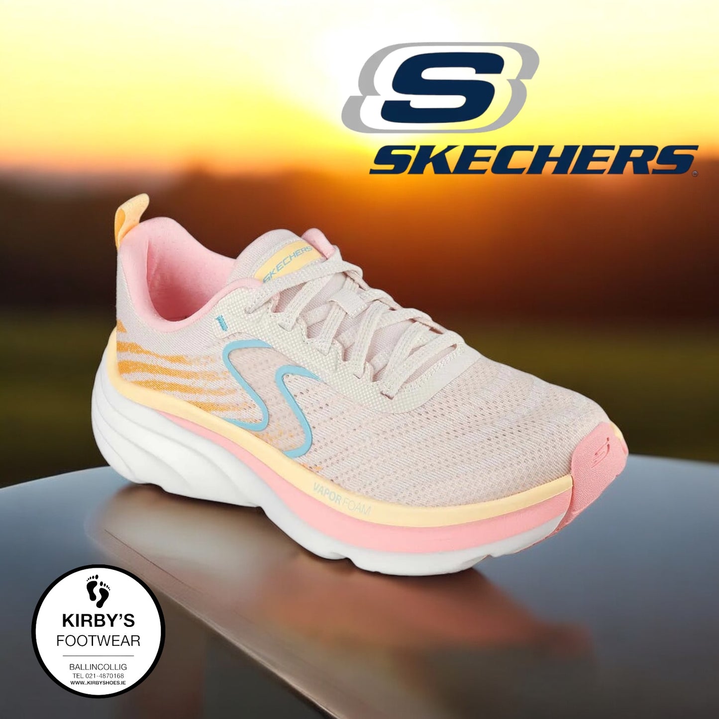 Skechers D'lux Vapor - natural - Kirbys Footwear Ltd