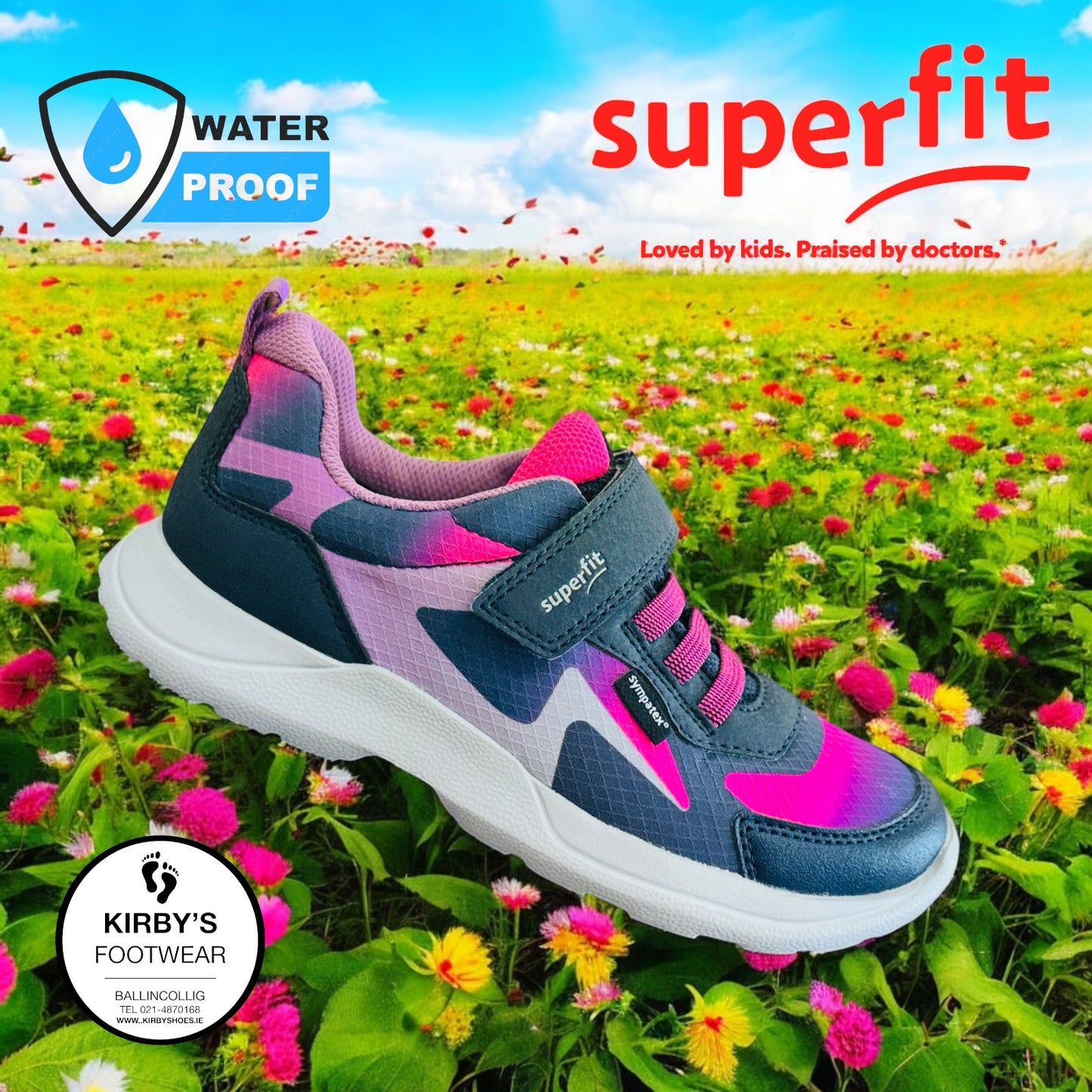 Superfit Rush waterproof navy pink