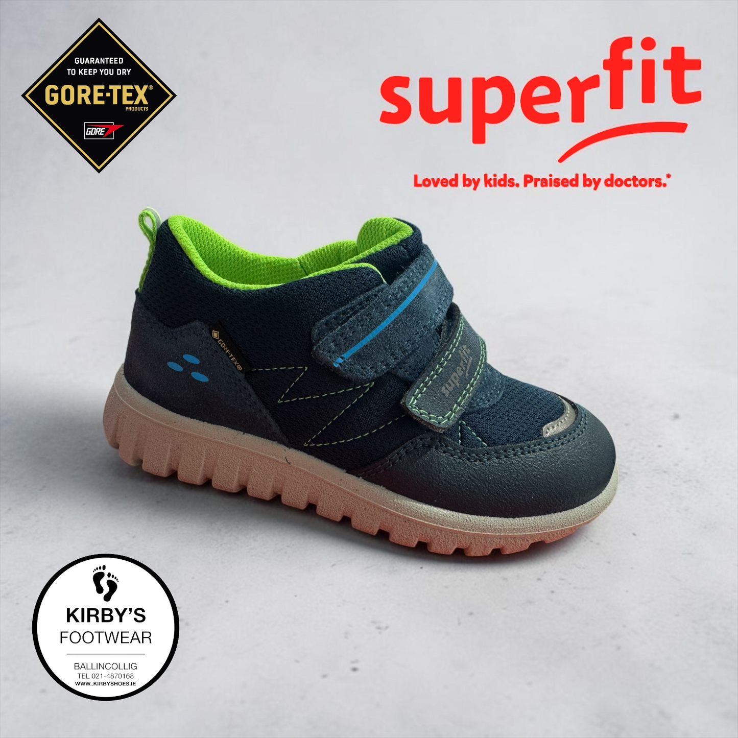 SuperFit Sport 7 goretex waterproof mini navy green