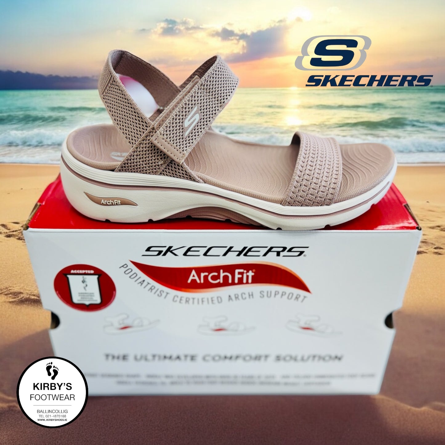Skechers Go Walk arch fit 2.0 sandal Annie mauve