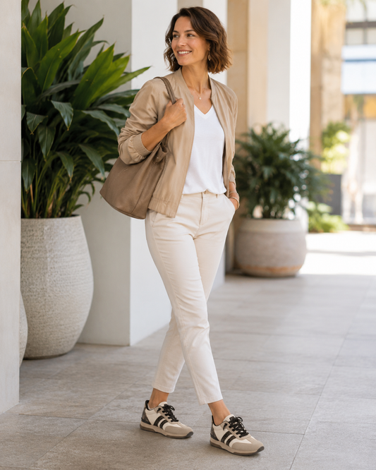 Jana Step-in trainer 23785 - beige taupe