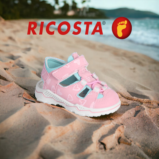Ricosta Gery pink closed sandal - machine washable