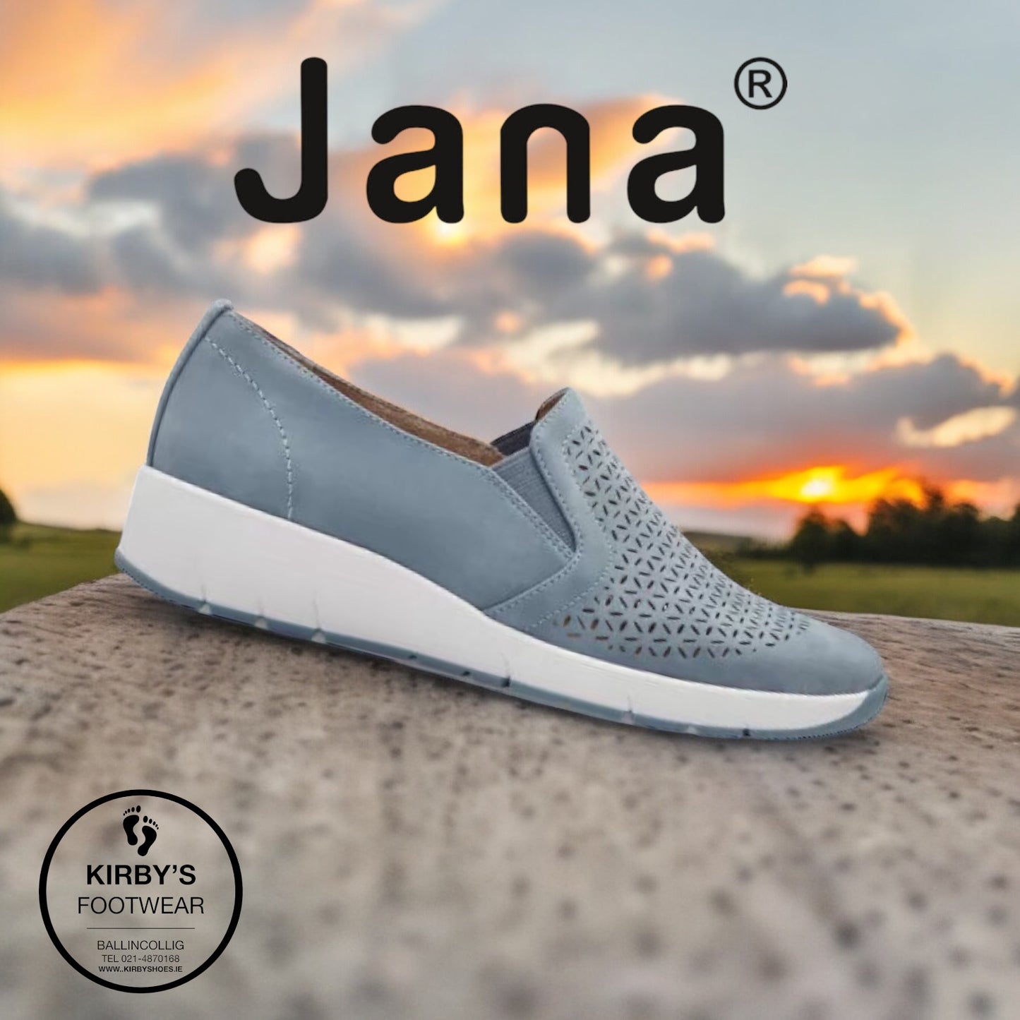 Jana slip-on denim - 24665
