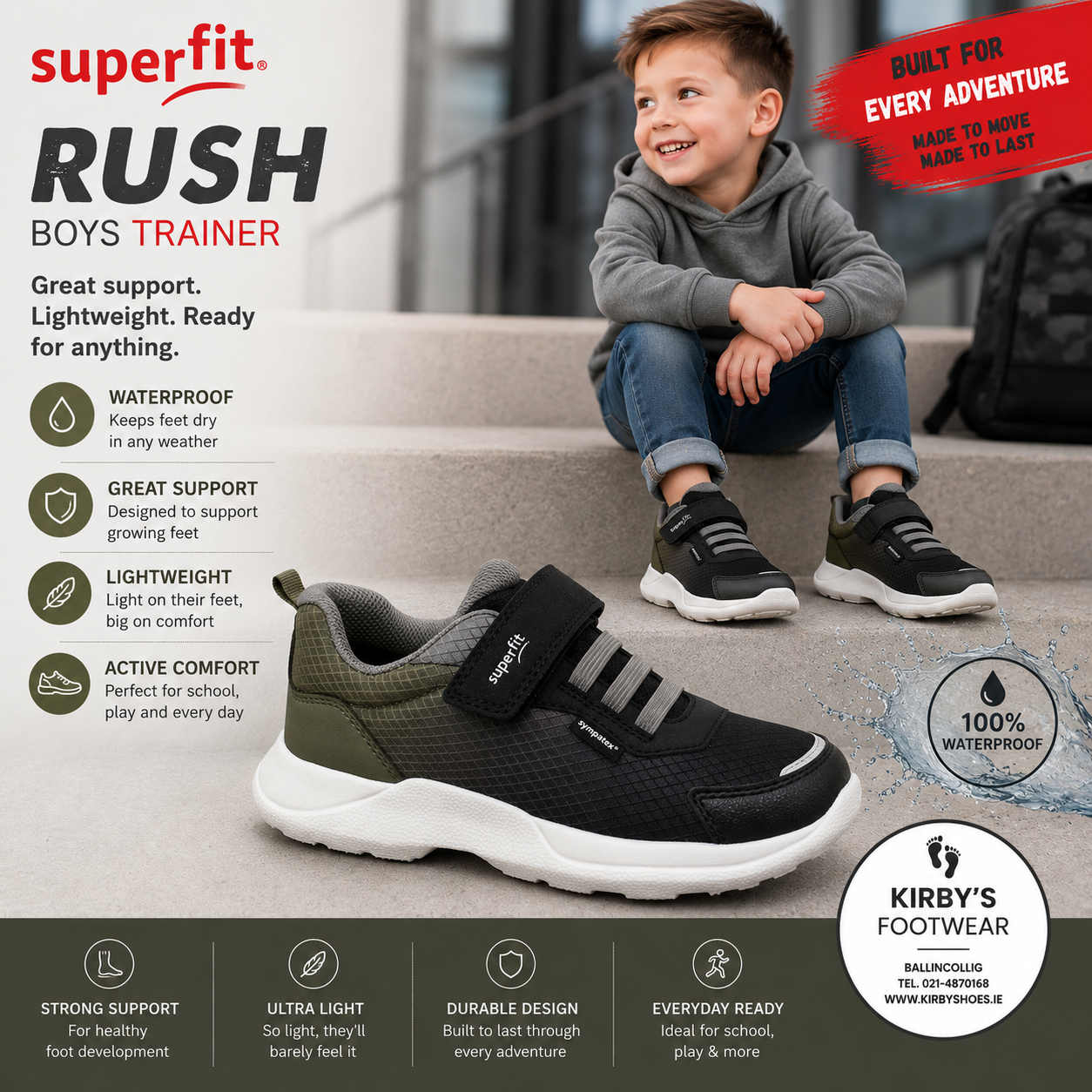 Superfit Rush waterproof black green