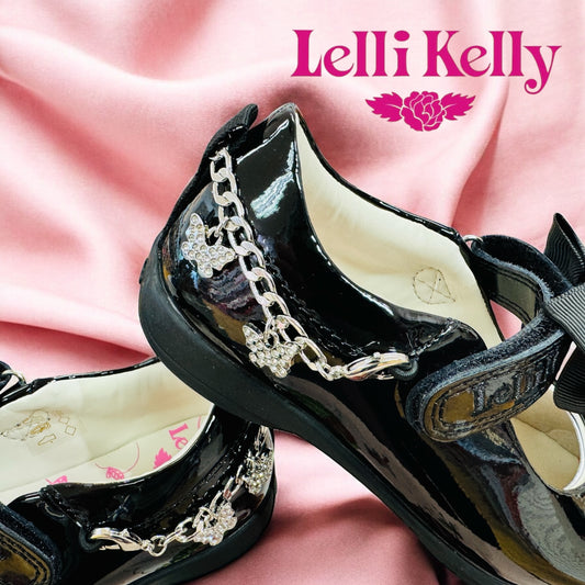 Lelli Kelly Izzy black patent charm bracelet