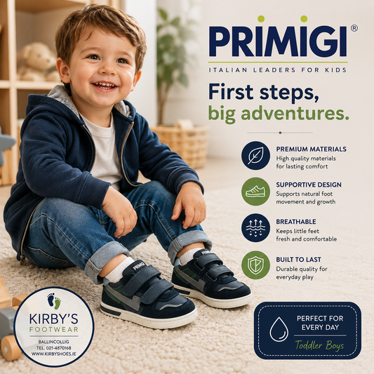 Primigi velcro trainer navy - 2406200 - Kirbys Footwear Ltd