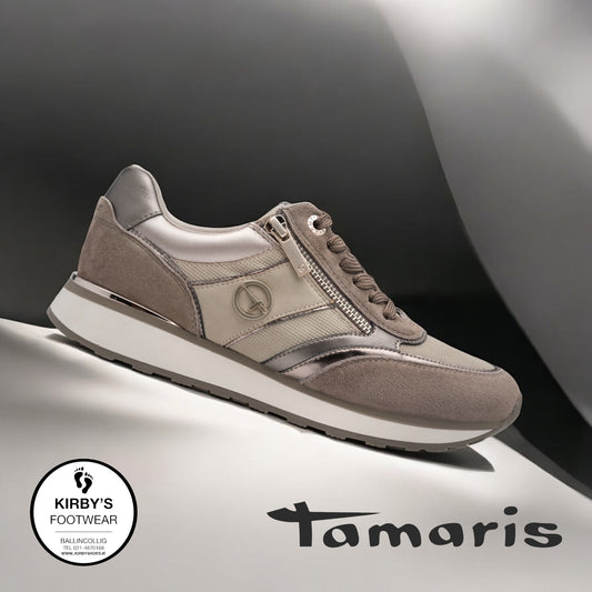 Tamaris trainer taupe 23726