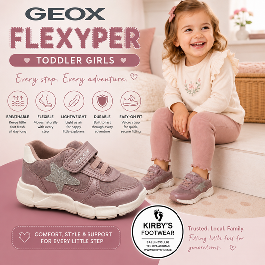 Geox flexyper mini pink - Kirbys Footwear Ltd