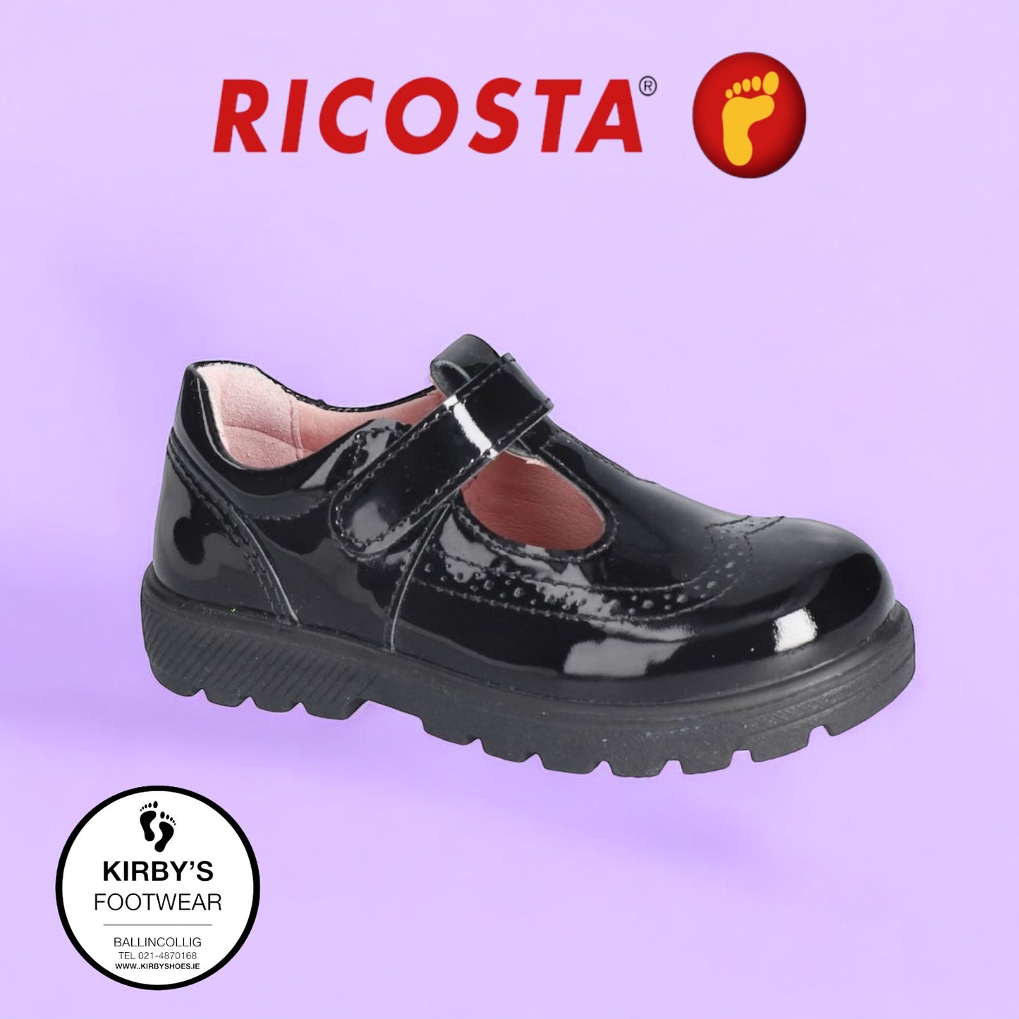 Ricosta Amanda black patent