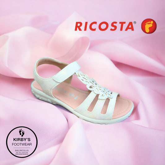 Ricosta Celina sandal white pearl leather