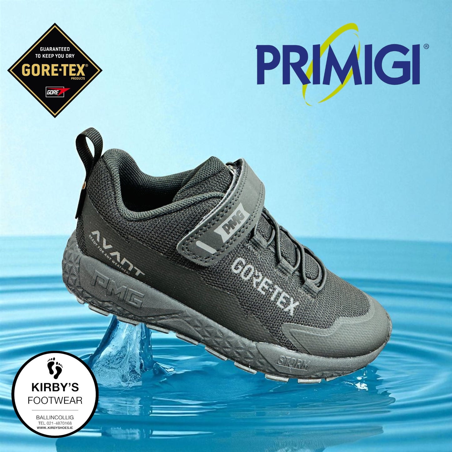 Primigi velcro black goretex waterproof 89165