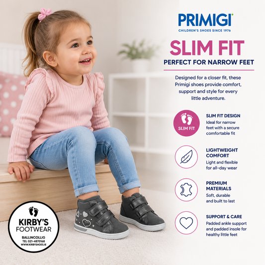 Primigi grey velcro boot 2406022 – angle view