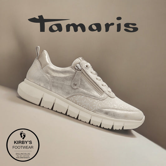 Tamaris trainer cloudy gold 83705