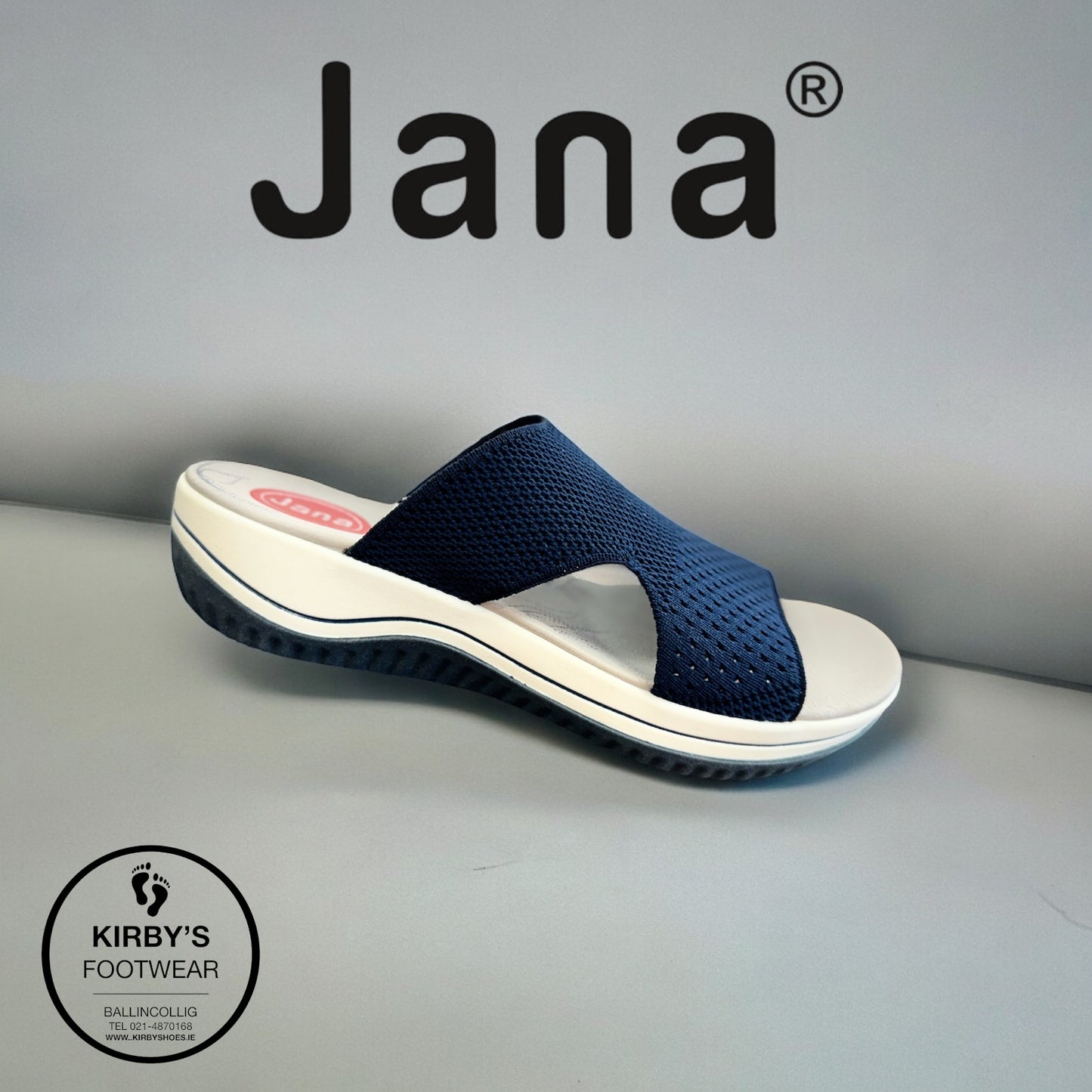 Jana mule navy 27268