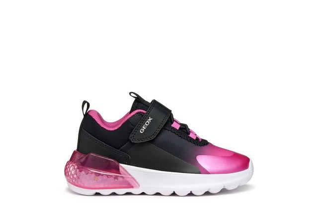 Geox Activart trainer lights - black pink