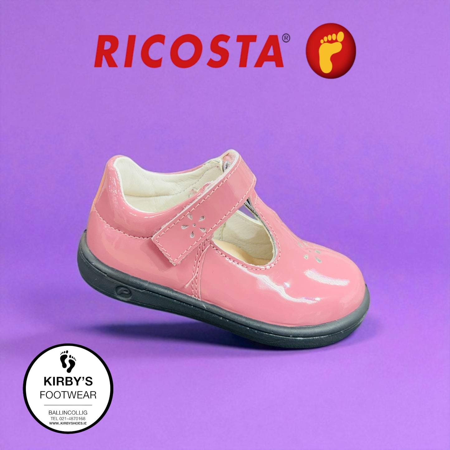 Ricosta Winona pink patent leather