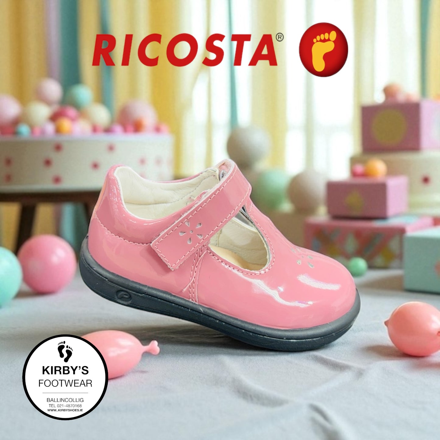 Ricosta Winona pink patent leather