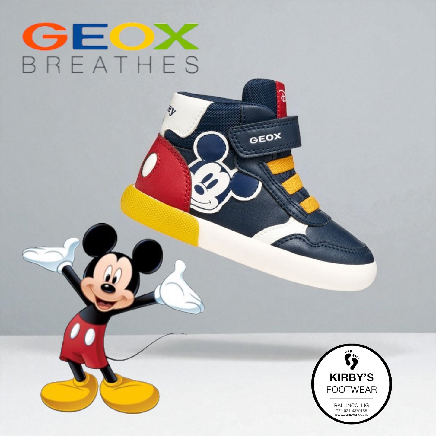 Geox Gisli Mickey Mouse high top