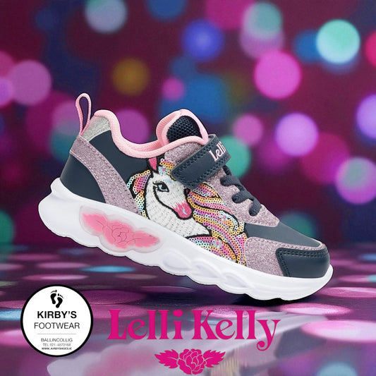 Lelli Kelly Christina unicorn lights navy