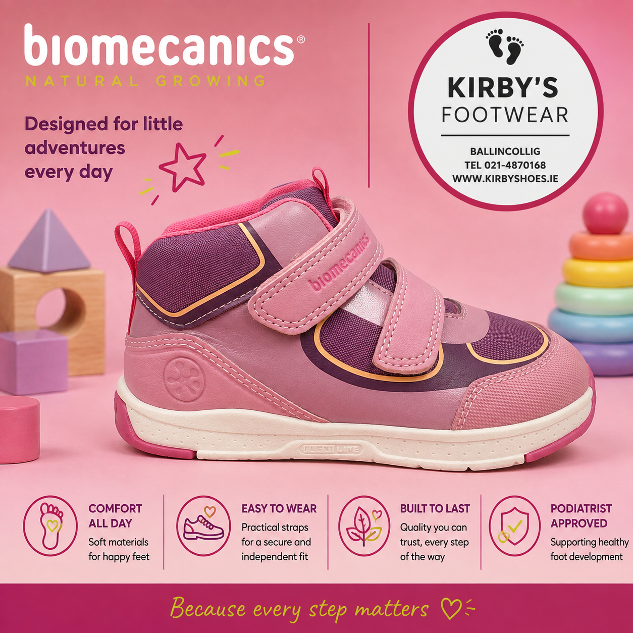 Biomecanics boot 261177 pink