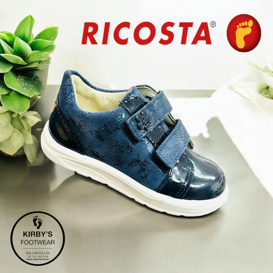 Ricosta Jasmine navy patent leather - Kirbys Footwear Ltd