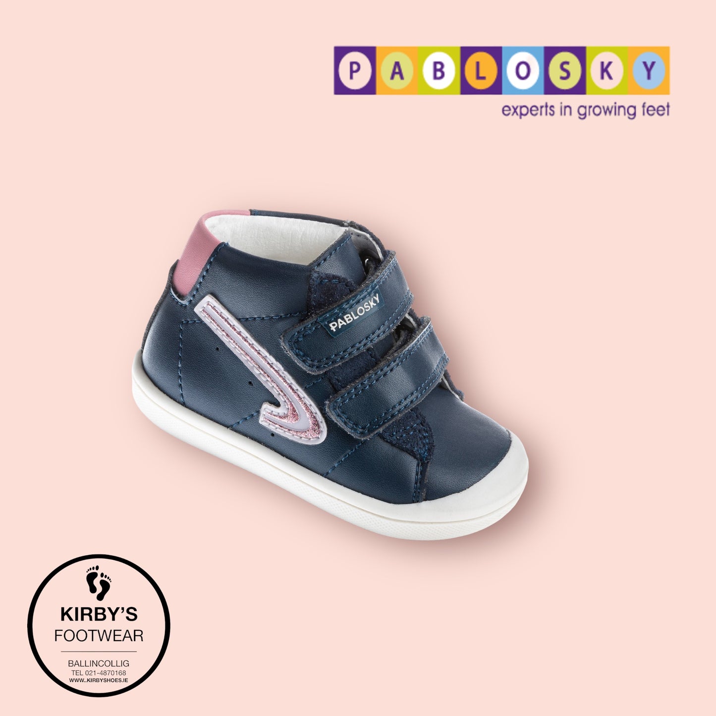 Pablosky boot navy pink 044327