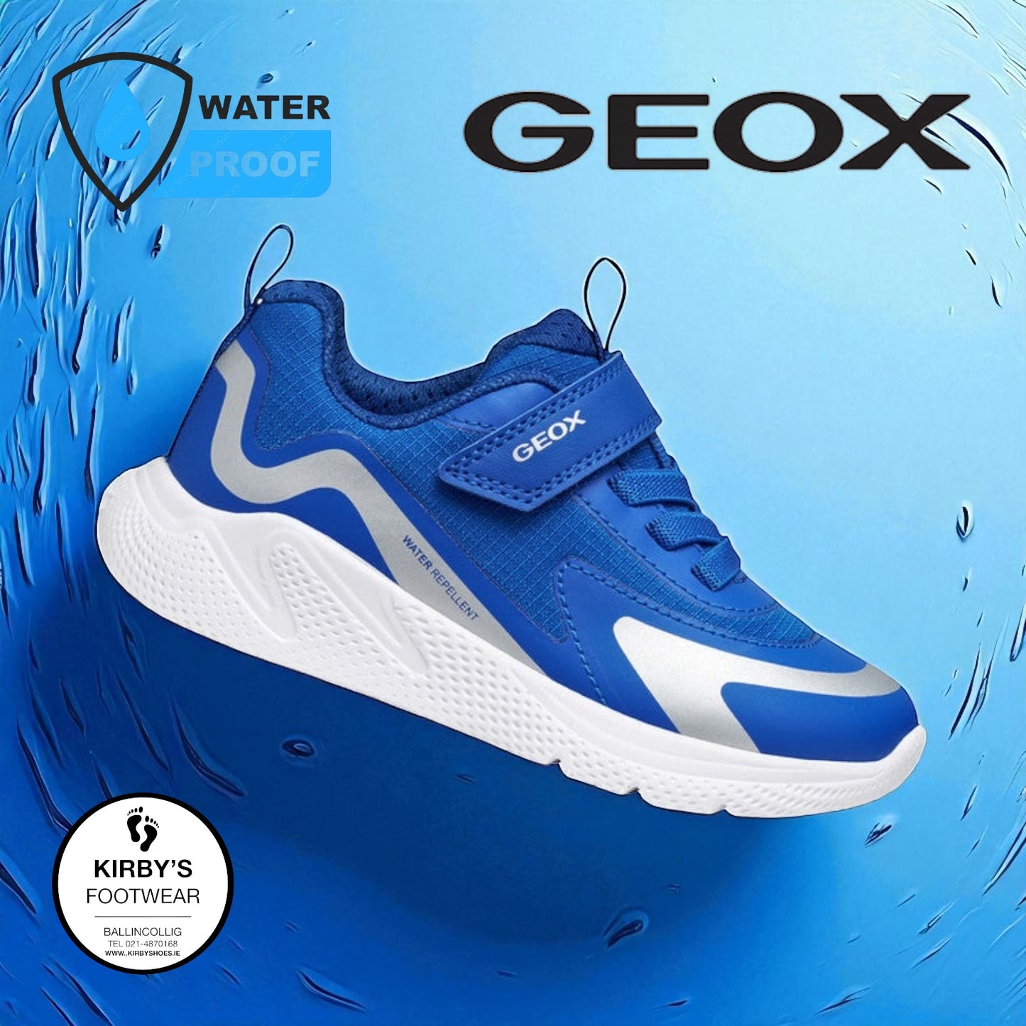Geox Sprintye runner waterproof blue