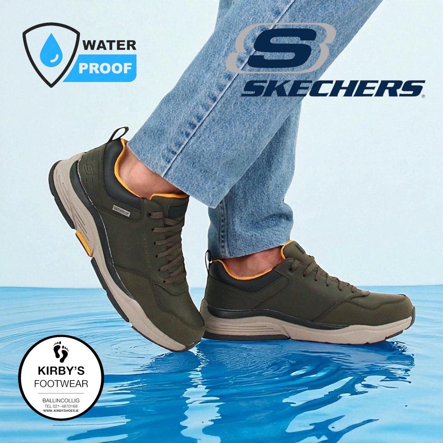 Skechers Bengao Hombre - waterproof - olive