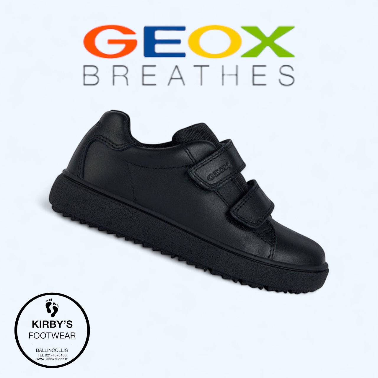 Geox Theleven black leather
