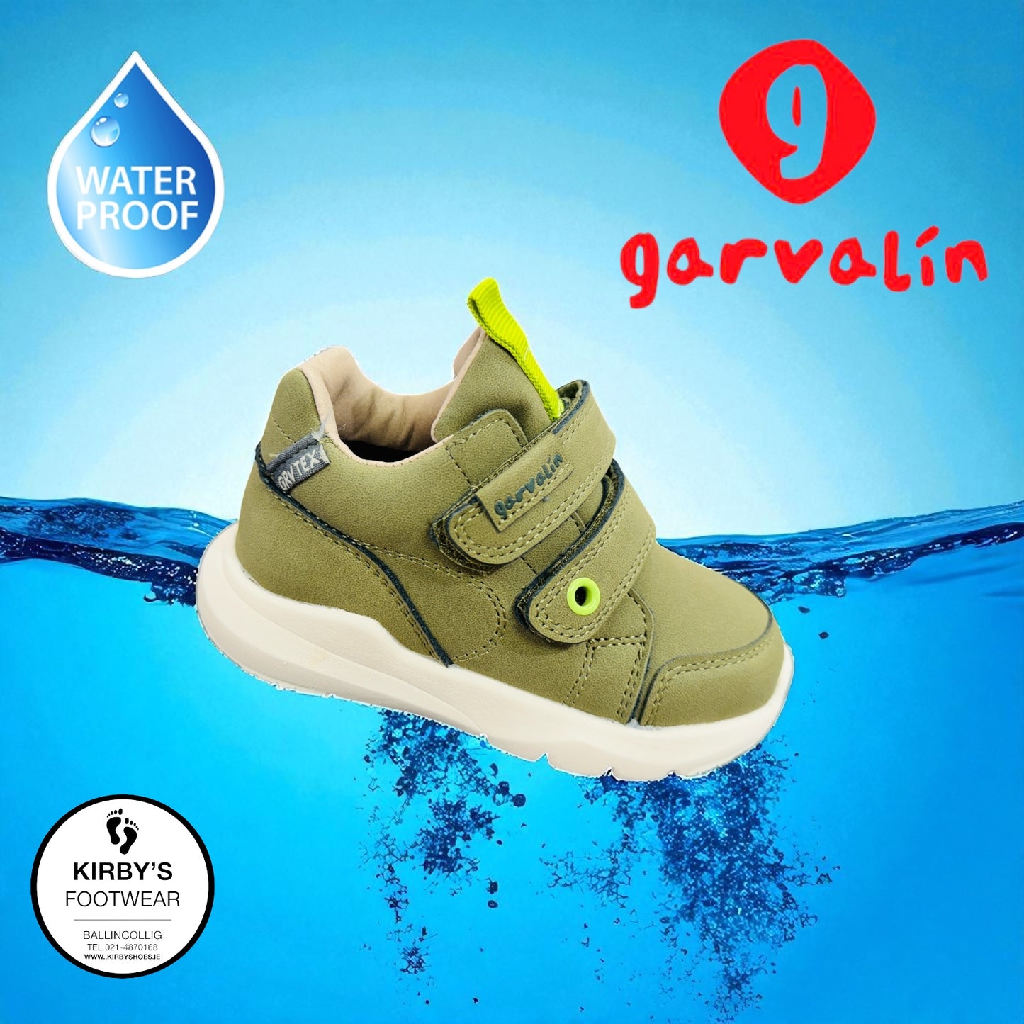 Garvalin waterproof boot khaki green - 251350