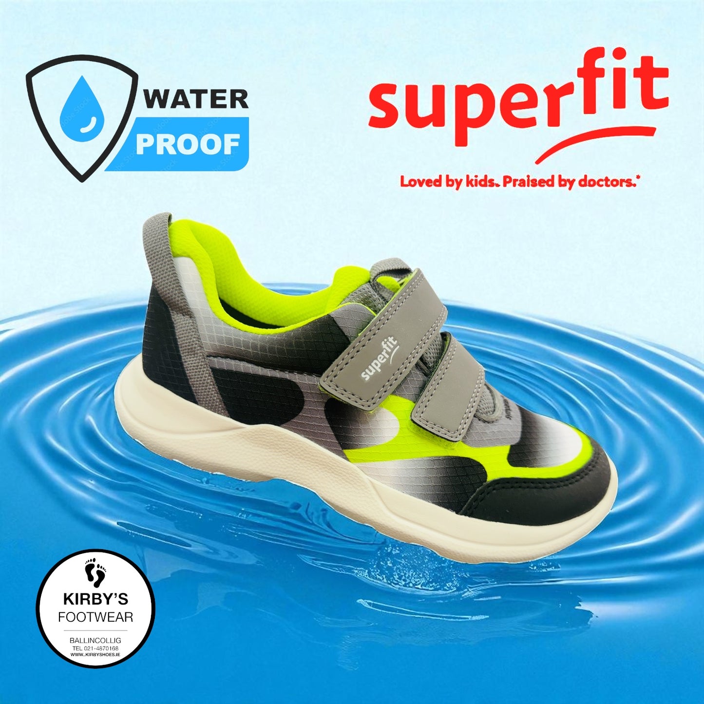 Superfit Rush waterproof Black lime