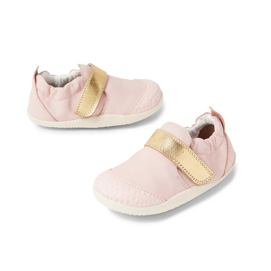 Bobux pre walker xplorer - pink gold leather