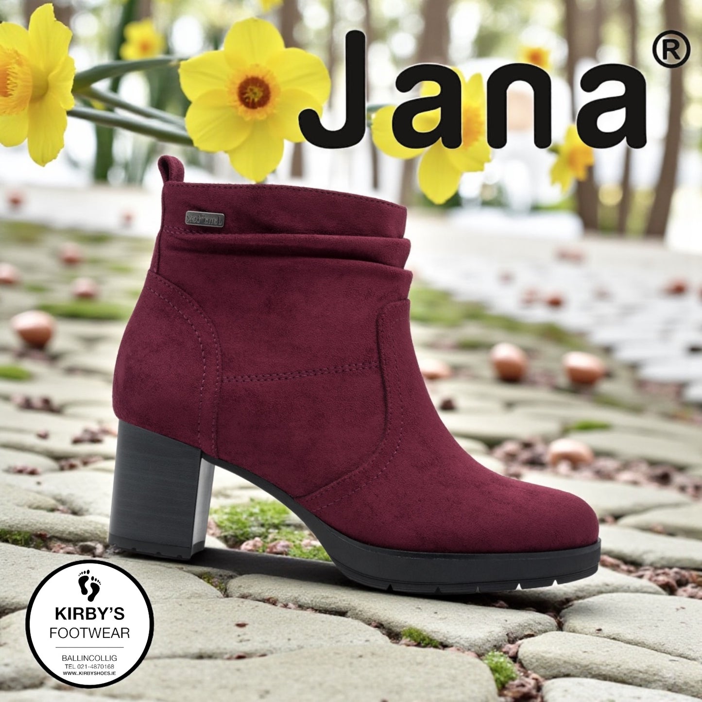 Jana boot 26378 Bordeaux waterproof