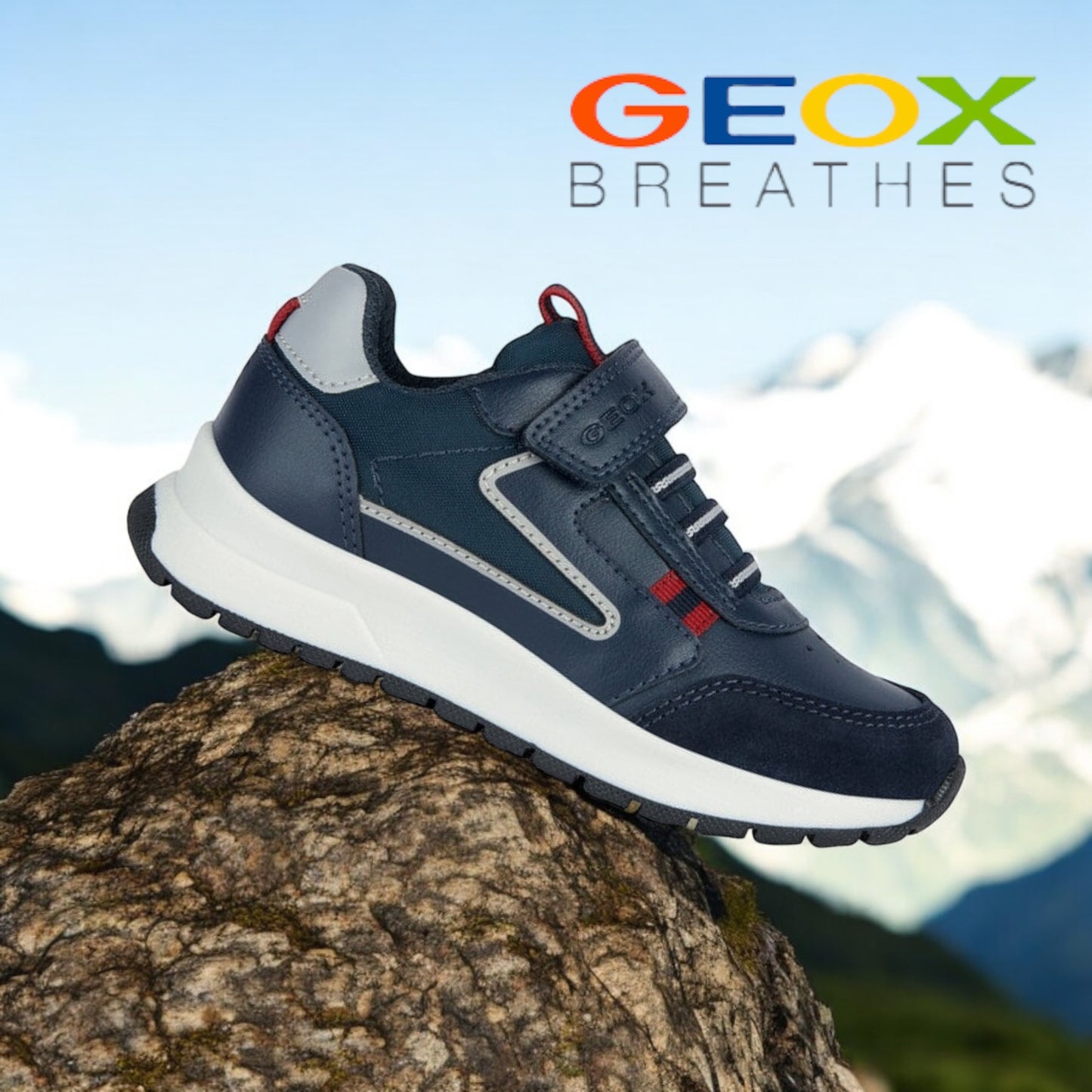 Geox Briezee navy red