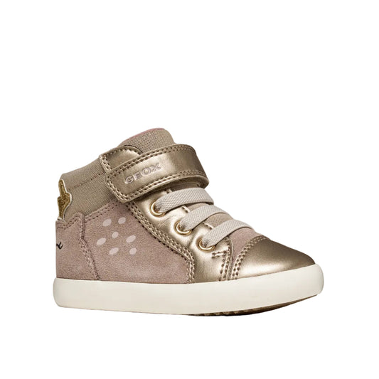 Geox Gisli Girls’ Gold High-Top Trainers